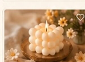 Bubble Cube Candle